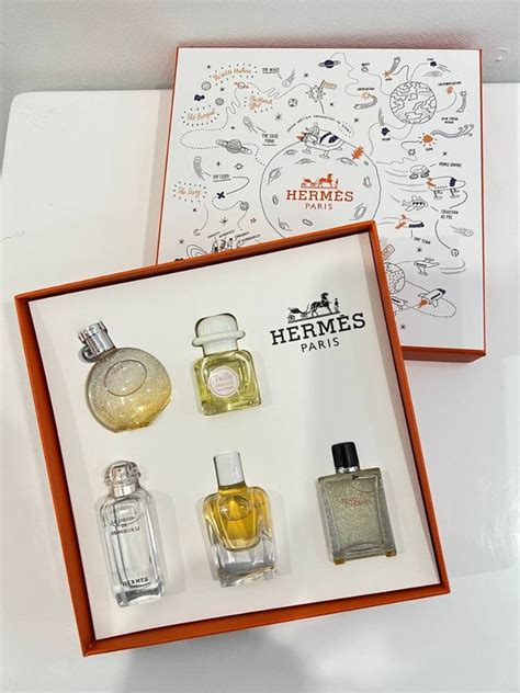 hermes mini fragrance set|hermes miniature perfume gift set.